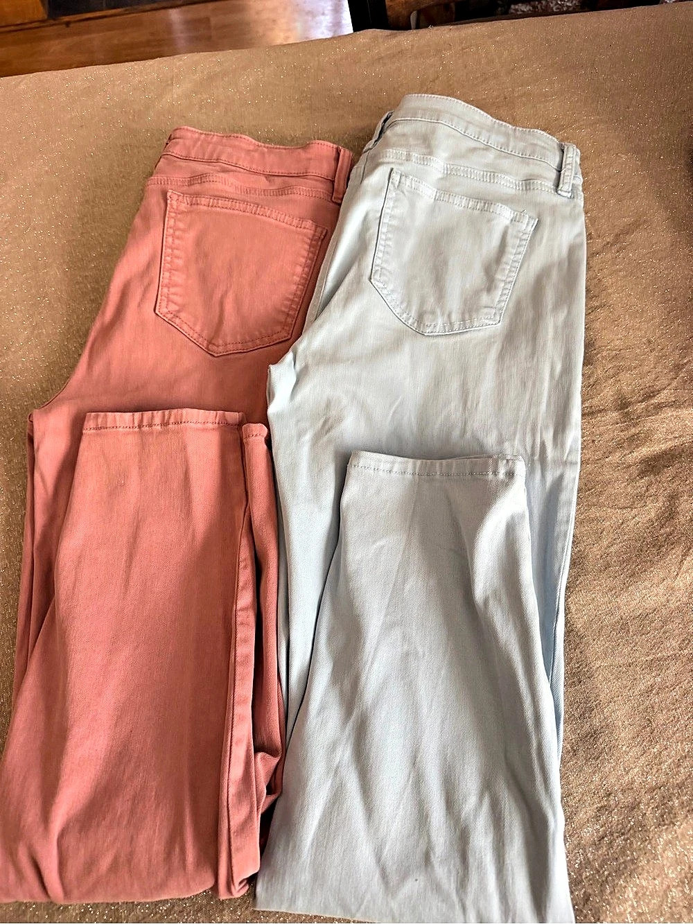 Buffalo David Bitton Havana Straight Leg Jeans Blue & Pink Size 8/29 2 pair